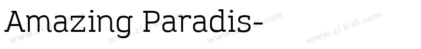 Amazing Paradis字体转换